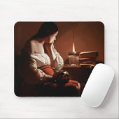 Magdalena mit der Rauchflame, La Tour Mousepad (Mit Mouse)