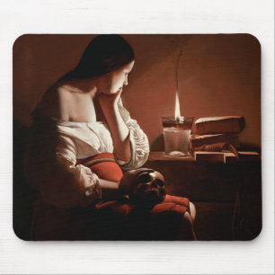 Magdalena mit der Rauchflame, La Tour Mousepad