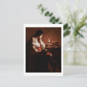Magdalena mit der Rauchflame, La Tour Postkarte (Stehend Vorderseite)