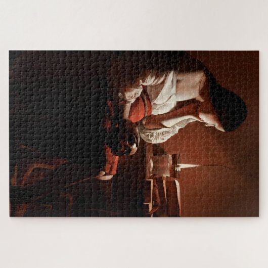 Magdalena mit der Rauchflame, La Tour Puzzle (Horizontal)