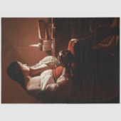 Magdalena mit der Rauchflame, La Tour Seidenpapier (Vorderseite)