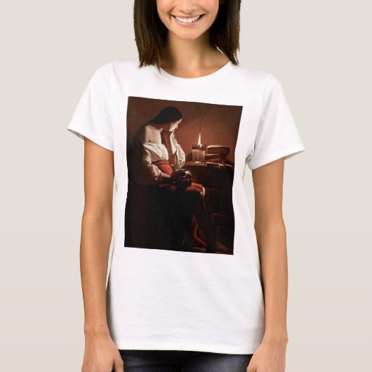 Magdalena mit der Rauchflame, La Tour T-Shirt (Vorderseite)