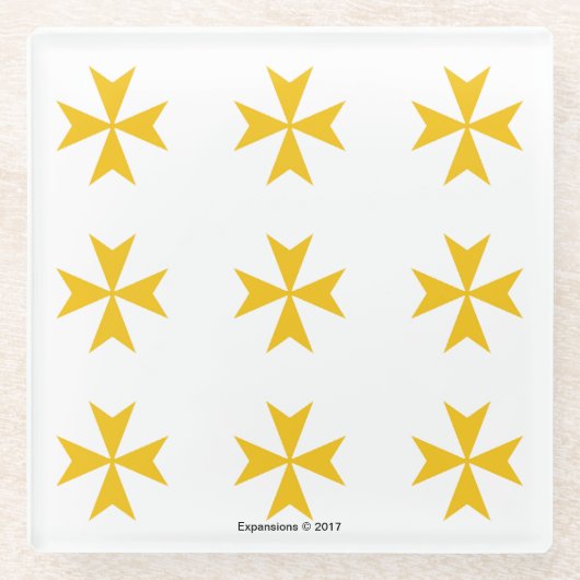 Magdalene/Malteserkreuz-Untersetzer Glasuntersetzer (Vorderseite)