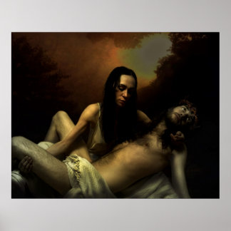 Magdalene und Jesus Poster