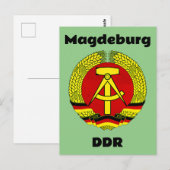 Magdeburg, DDR, Magdeburg, Deutschland (Ossi) Postkarte (Vorne/Hinten)