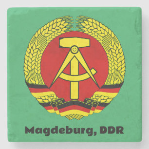 Magdeburg, DDR, Magdeburg, Deutschland (Ossi) Steinuntersetzer
