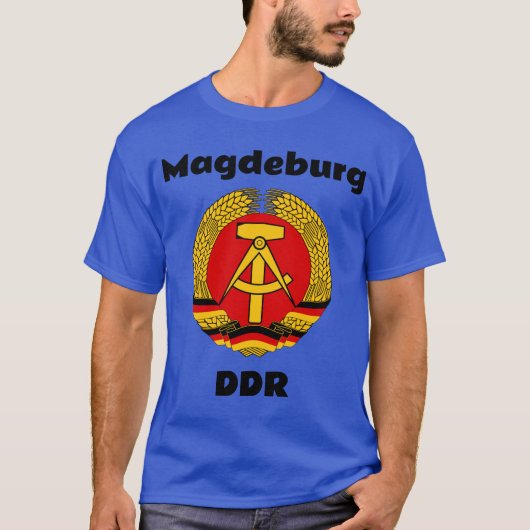 Magdeburg, DDR, Magdeburg, Deutschland (Ossi) T-Shirt (Vorderseite)