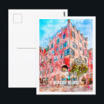 Magdeburg Deutschland Berühmter Platz Wasserfarben Postkarte<br><div class="desc">Magdeburg - Deutschland Berühmter Platz Wasserfarben</div>