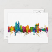 Magdeburg Deutschland Skyline Postkarte (Vorne/Hinten)