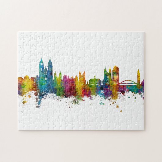 Magdeburg Deutschland Skyline Puzzle (Horizontal)
