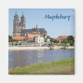 Magdeburg View Foto Magnet (Vorne)