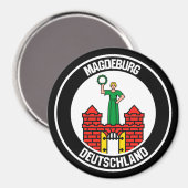 Magdeburger RundEmblem Magnet (Vorderseite/Rückseite)