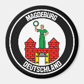 Magdeburger RundEmblem Magnet (Vorne)