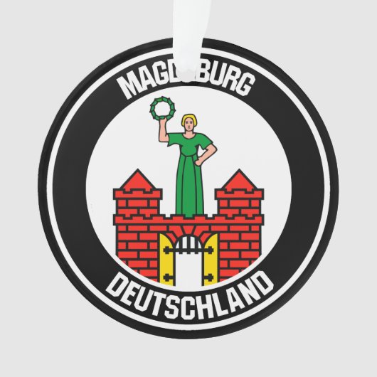 Magdeburger RundEmblem Ornament (Vorderseite)