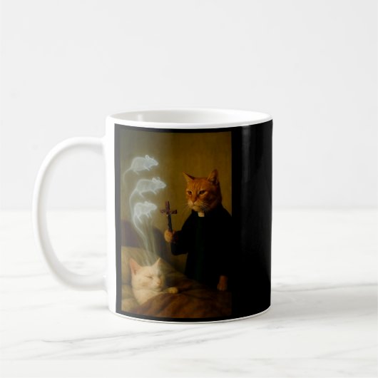 Mage Cat Meme Cat Exorcism Mouse Funny Fantasy Hum Kaffeetasse (Links)
