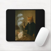Mage Cat Meme Cat Exorcism Mouse Funny Fantasy Hum Mousepad (Mit Mouse)