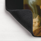 Mage Cat Meme Cat Exorcism Mouse Funny Fantasy Hum Mousepad (Ecke)