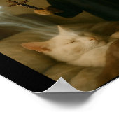 Mage Cat Meme Cat Exorcism Mouse Funny Fantasy Hum Poster (Ecke)