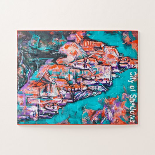 Mage & The City of Shadows Fantasy Art Puzzle (Horizontal)