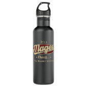 MAGEE Flasche Name Geschenk Edelstahlflasche (Vorderseite)