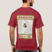 Magellan 1519 runder Weltausflug (die Dunkelheit T-Shirt (Rückseite)