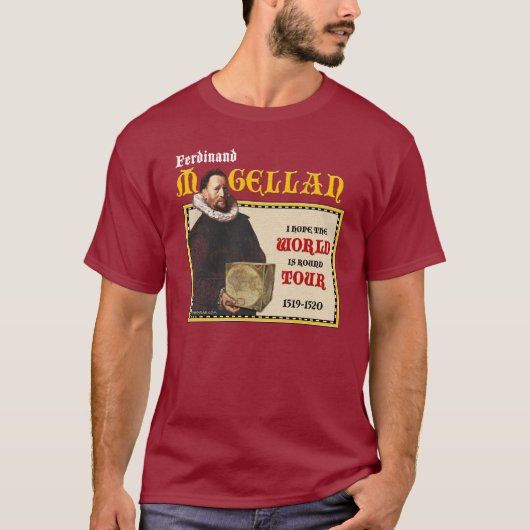 Magellan 1519 runder Weltausflug (die Dunkelheit T-Shirt (Vorderseite)