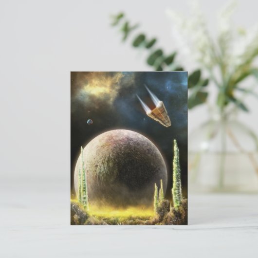 Magellan Explorer - Universe Oberfläche | SF Art Postkarte (Stehend Vorderseite)