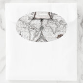 Magellan Map Ovaler Aufkleber (Tasche)