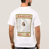 Magellan Weltausflug 1519 (das Licht der Männer) T-Shirt (Rückseite)