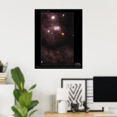 Magellanic Cloud DEM L 106 Hubble Telescope Poster (Heimbüro)