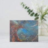 Magellanic Cloud Nebula Space Art Painting Postkarte (Stehend Vorderseite)