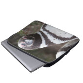 Magellanic Pinguin-Porträt Laptopschutzhülle (Vorne Knopf)