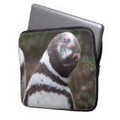 Magellanic Pinguin-Porträt Laptopschutzhülle (Vorderseite Links)