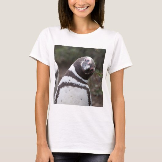 Magellanic Pinguin-Porträt T-Shirt (Vorderseite)