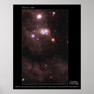 Magellanic Wolke DM L 106 Hubble Teleskop Poster