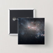 Magellanischer Zwerg, unregelmäßige Galaxie NGC 44 Button (Vorne & Hinten)