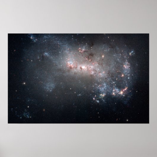Magellanischer Zwerg, unregelmäßige Galaxie NGC 44 Poster (Vorne)