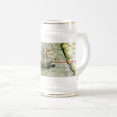 Magellans Schiff Victoria, Antike Karte Pazifische Bierglas (VorderseiteRechts)