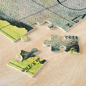 Magellans Schiff Victoria, Antike Karte Pazifische Puzzle (Seite)