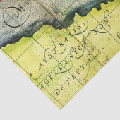 Magellans Schiff Victoria, Antike Karte Pazifische Seidenpapier (Detail)