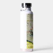 Magellans Schiff Victoria, Antike Karte Pazifische Trinkflasche (Rechts)