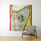 Magellans Schiff Victoria, Antike Karte Pazifische Wandteppich (Beispiel)