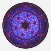 Magen Alef Runder Aufkleber (Vorderseite)