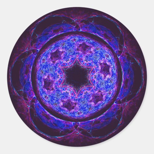 Magen Alef Runder Aufkleber (Vorderseite)