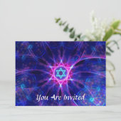 Magen Bet Bar/Bat Mitzvah Einladung (Stehend Vorderseite)