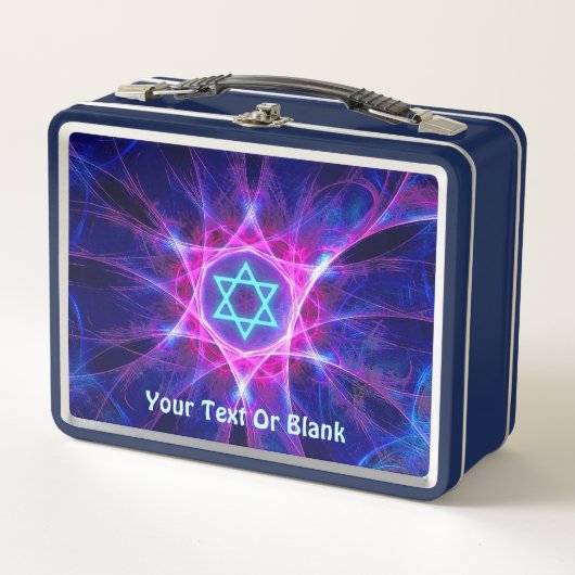 Magen Bet Fractal Metall Lunch Box (Vorderseite)