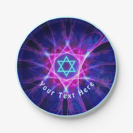 Magen Bet Fractal Pappteller (Vorderseite)