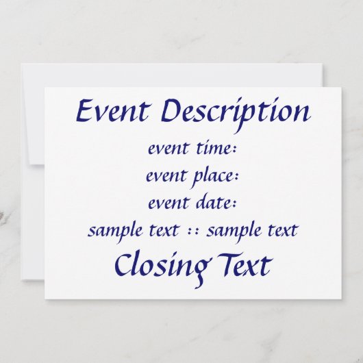 Magen Dalet Einladung (Rückseite)