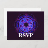 Magen David Alef Bar/Bat Mitzvah UAWG RSVP Karte (Vorne/Hinten)