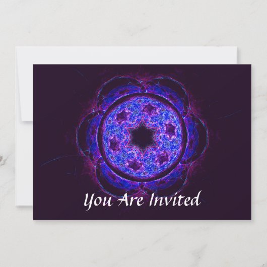 Magen David Alef Einladung (Vorderseite)